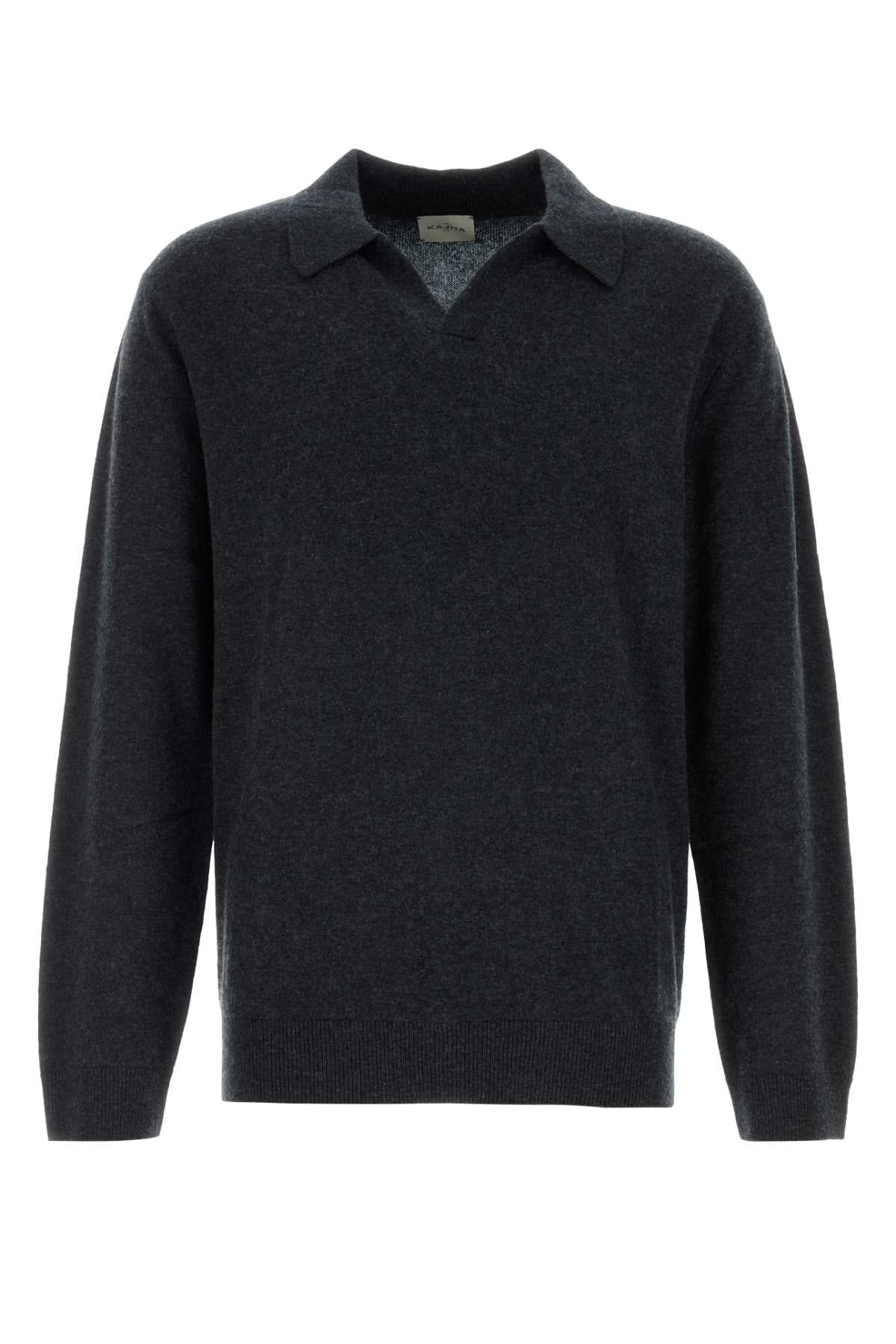 Polo Sweater — Navy