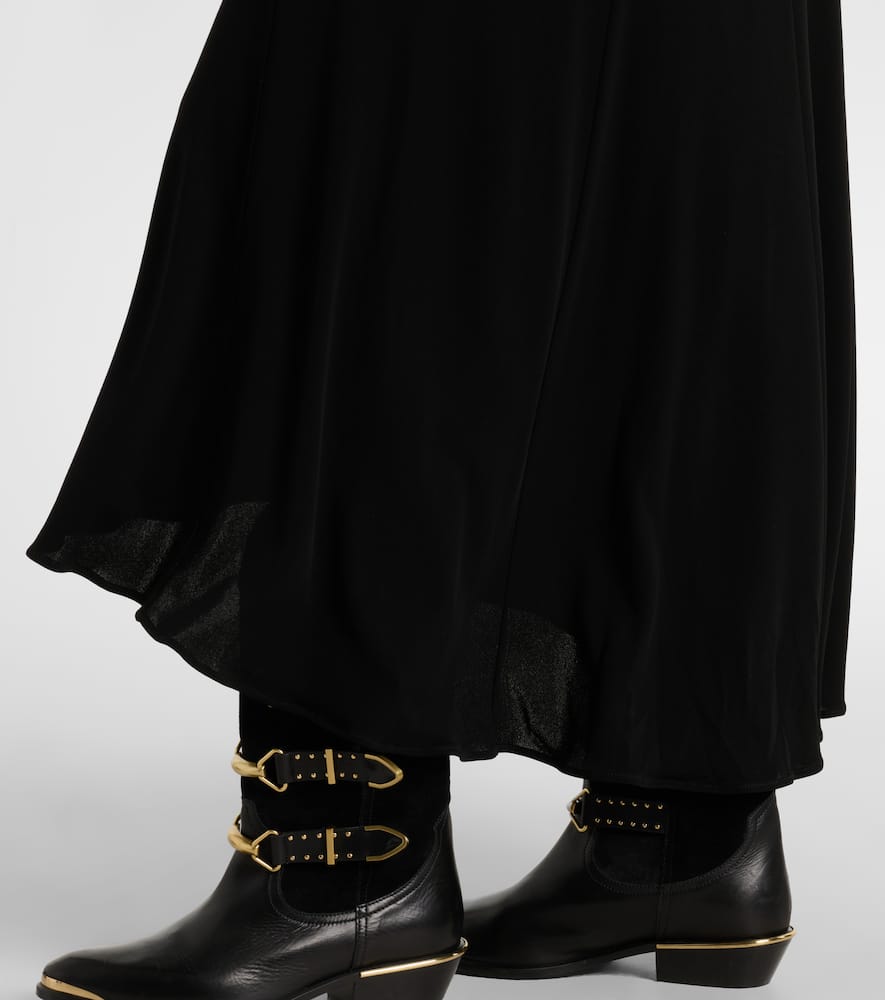 Nejma gathered midi dress