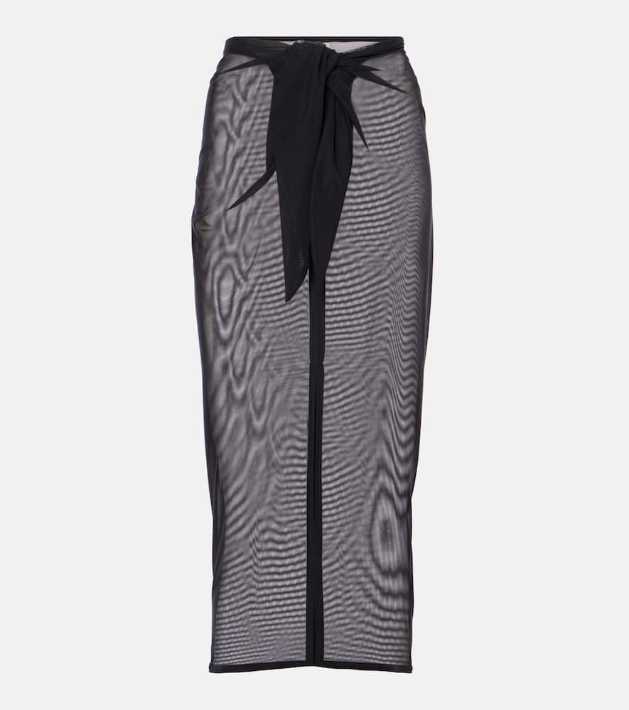 Karla Colletto Mesh beach cover-up
