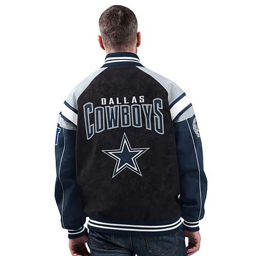 Officially Licensed NFL Dallas Cowboys Faux Suede Jacket by Glll