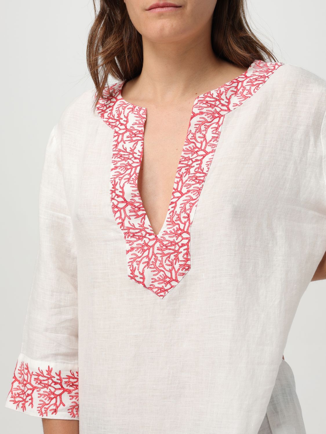 Macha floral-print dress - Pink