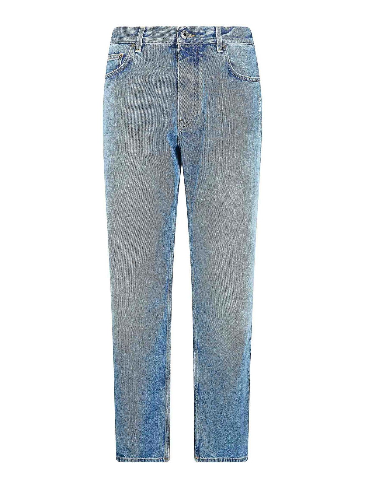Half Arrow Motif Jeans