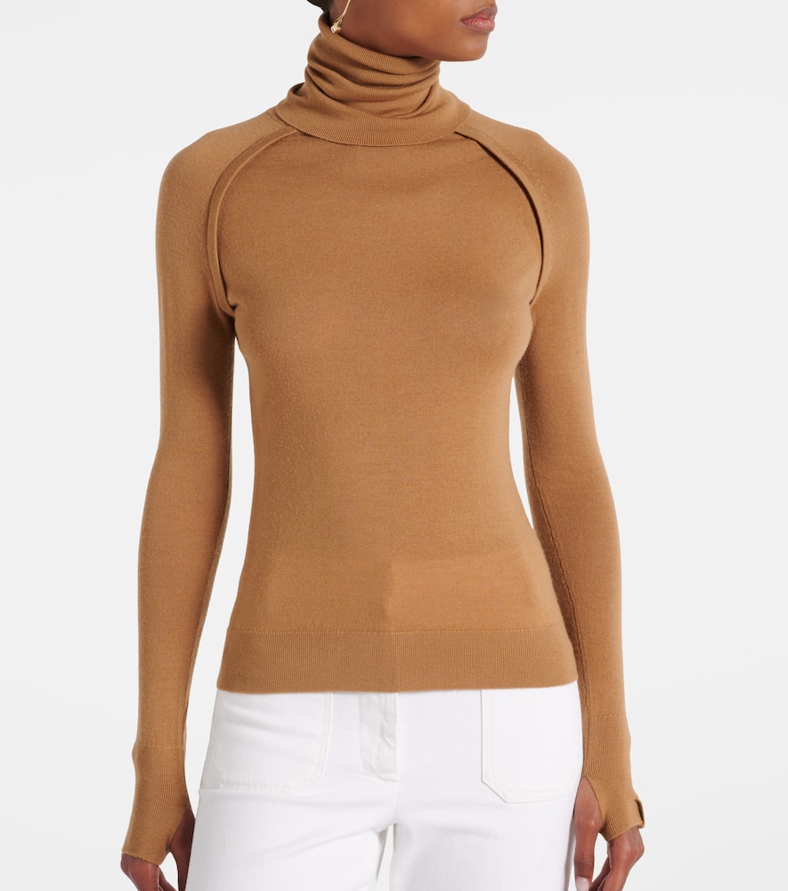 Wool turtleneck sweater