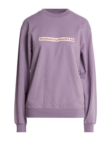 Stockholm (surfboard) Club Man Sweatshirt Purple Size S Cotton, Recycled cotton