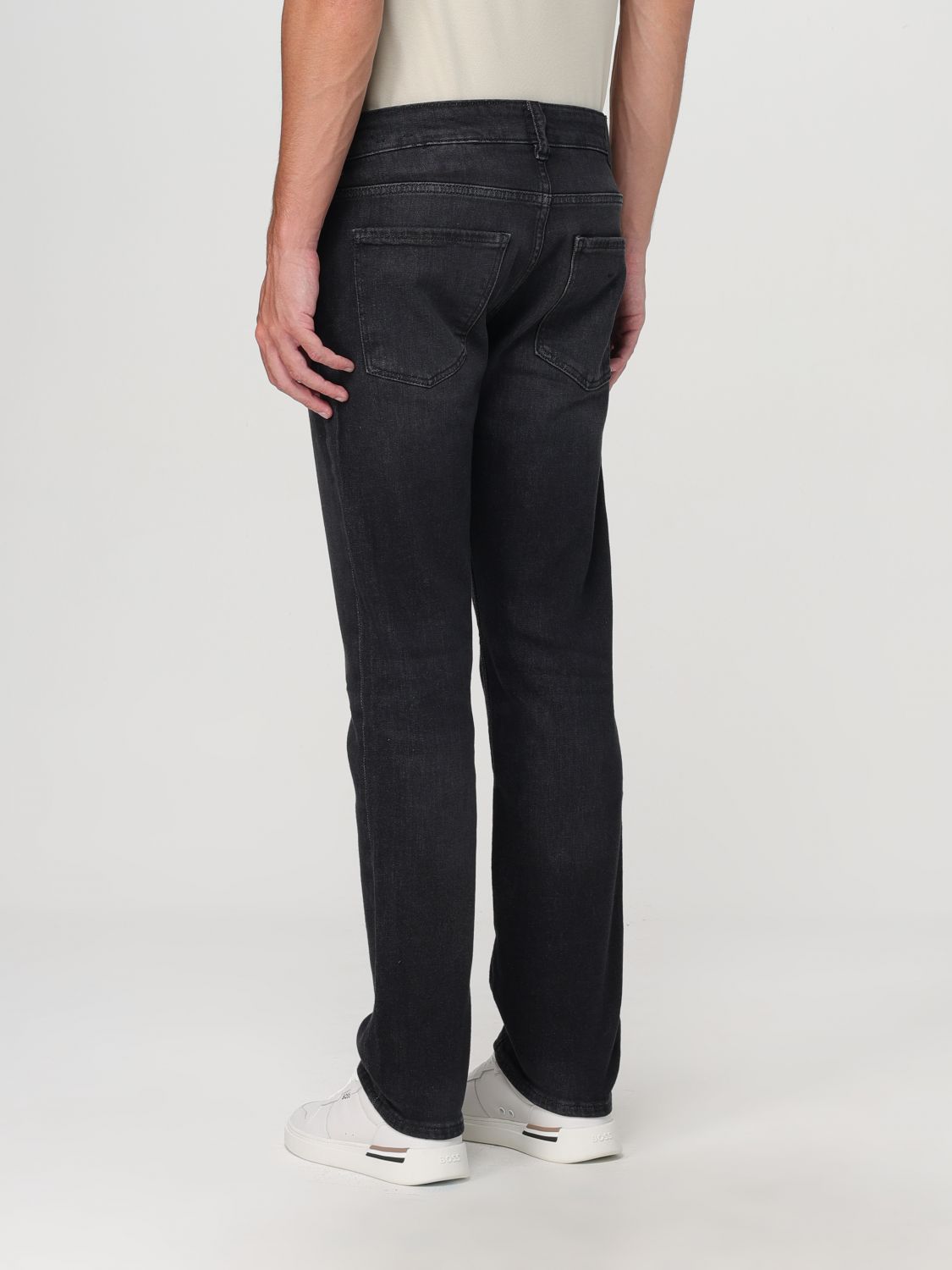 Mid-rise slim-fit jeans - Black