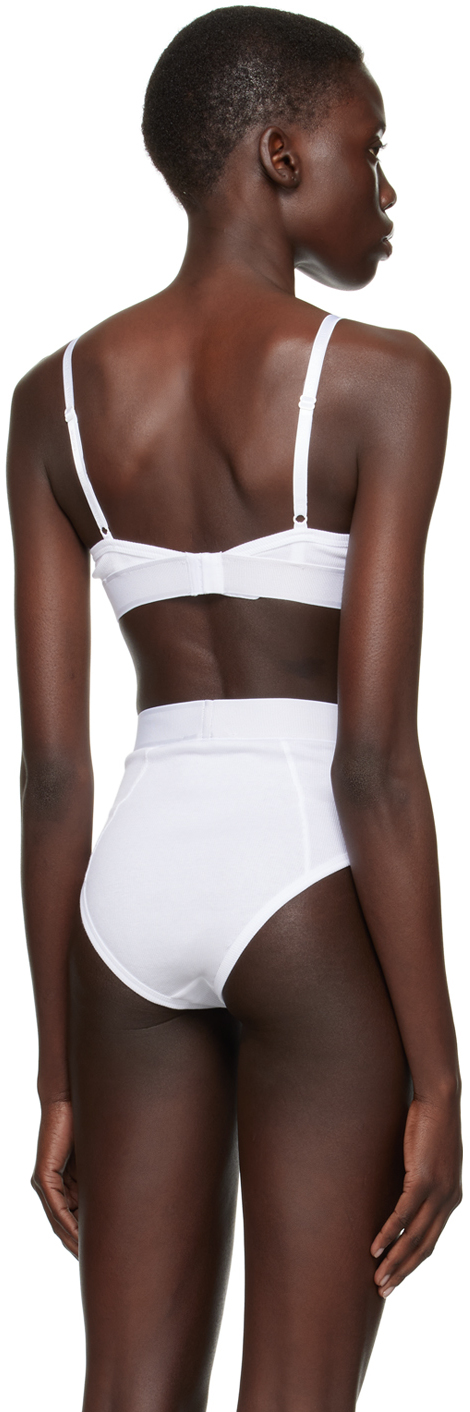Versace Underwear White 90s Vintage Bralette