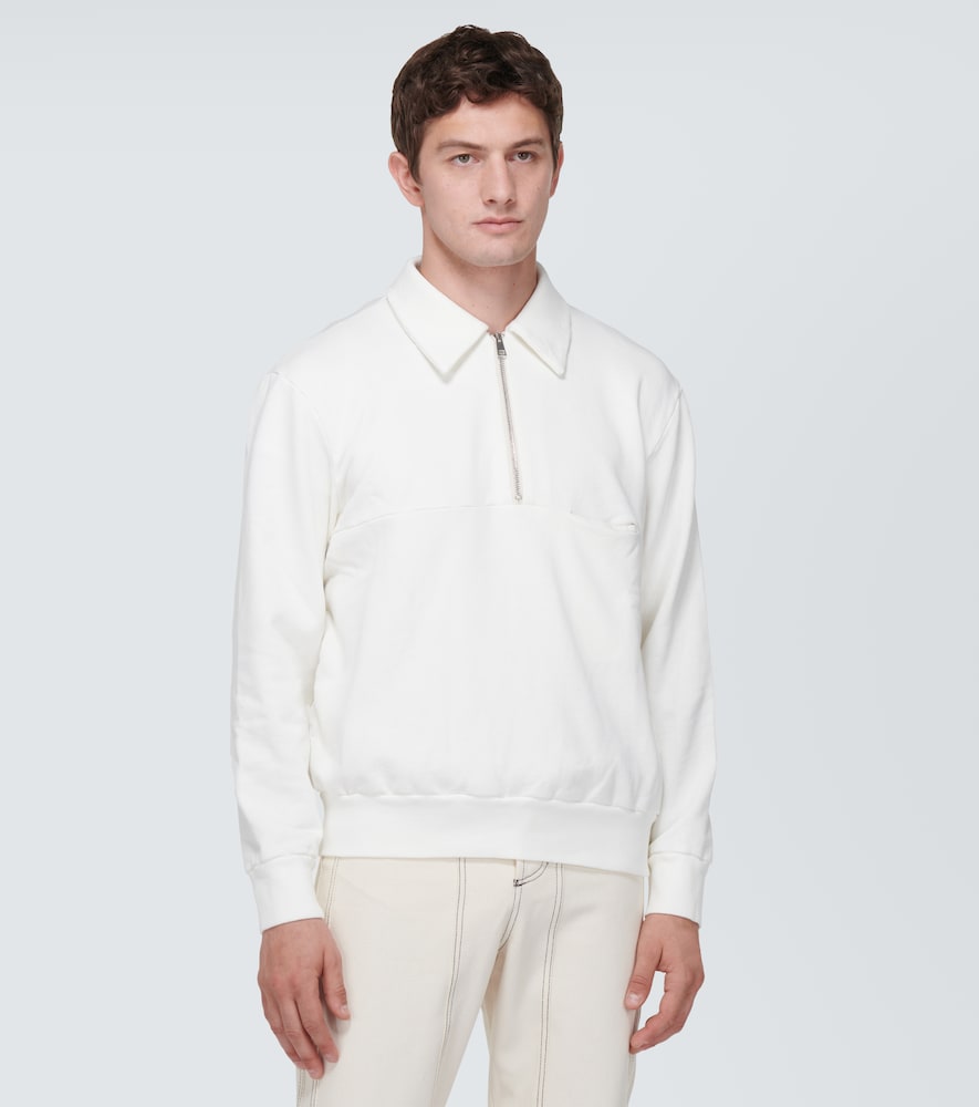 Cotton polo sweater