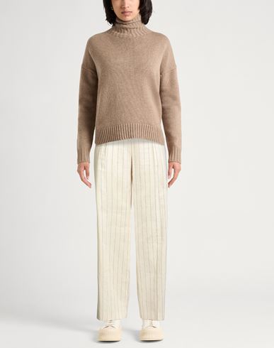 Woman Pants Beige Size 10 Linen, Cotton