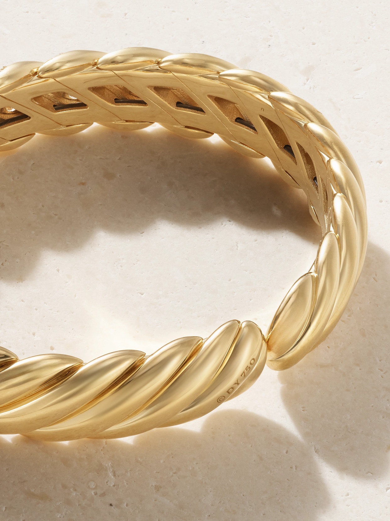 Cable 18-karat Gold Diamond Bracelet - M