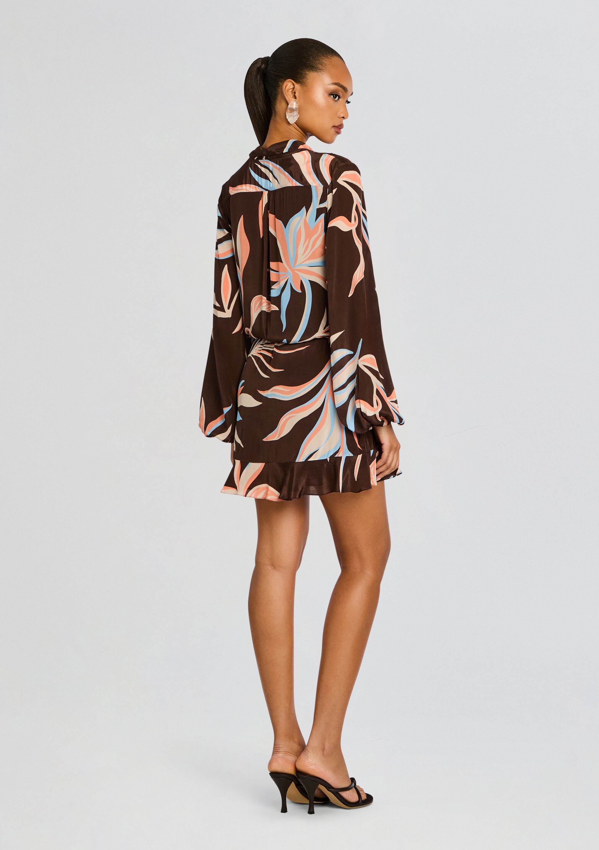 Front Wrap Mini Dress