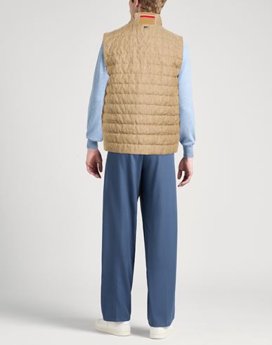 Man Vest Sand Size 44 Linen