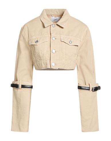 Woman Jacket Beige Size 4 Cotton