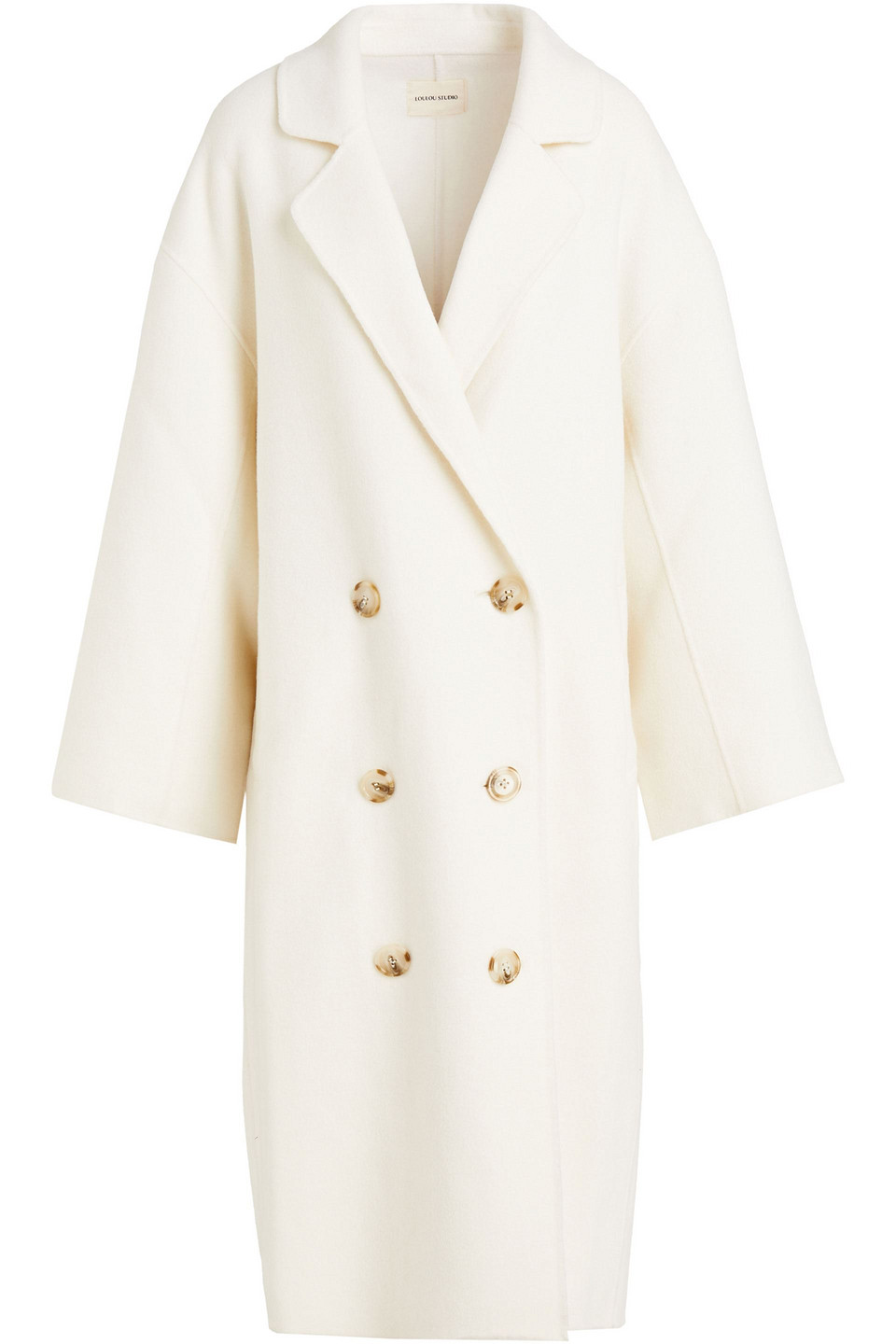 Borneo double-breasted wool and cashmere-blend coat - White - XS