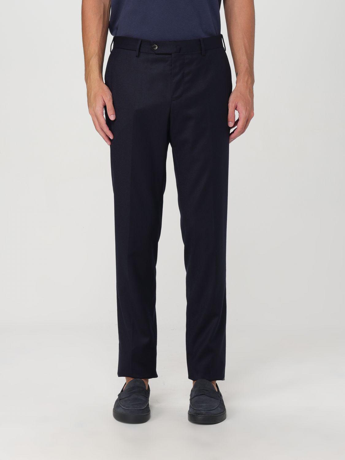 Pants Men color Blue