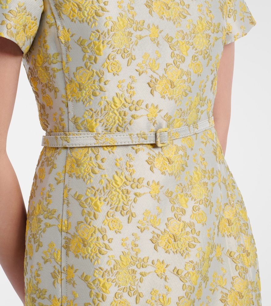 Caraline floral jacquard cocktail dress