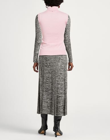 Woman Turtleneck Pink Size M Virgin Wool