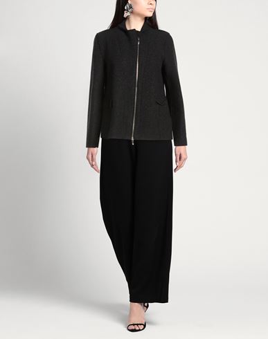 Woman Jacket Charcoal Size 8 Wool