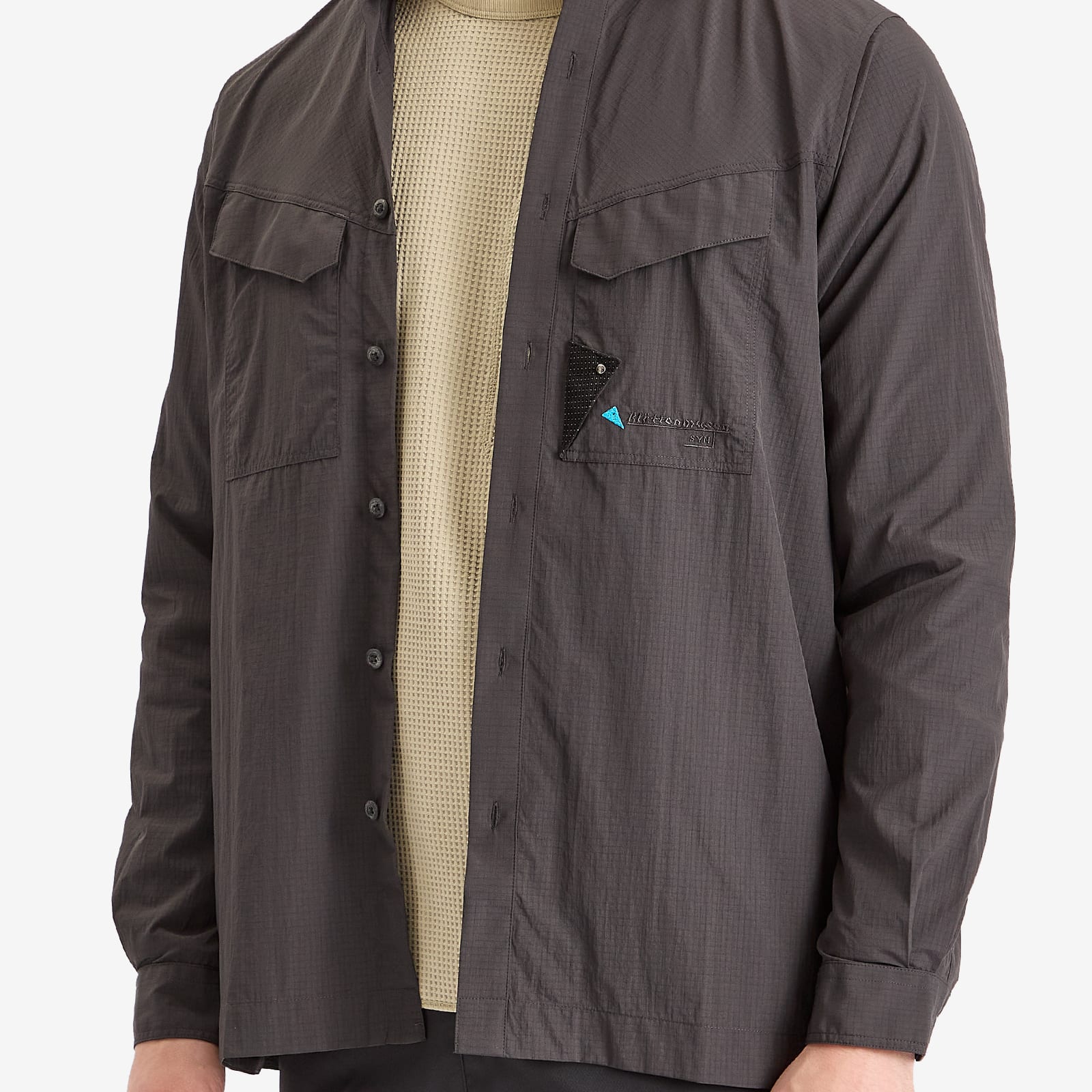 Klättermusen Men's Syn Long Sleeve Shirt in Raven