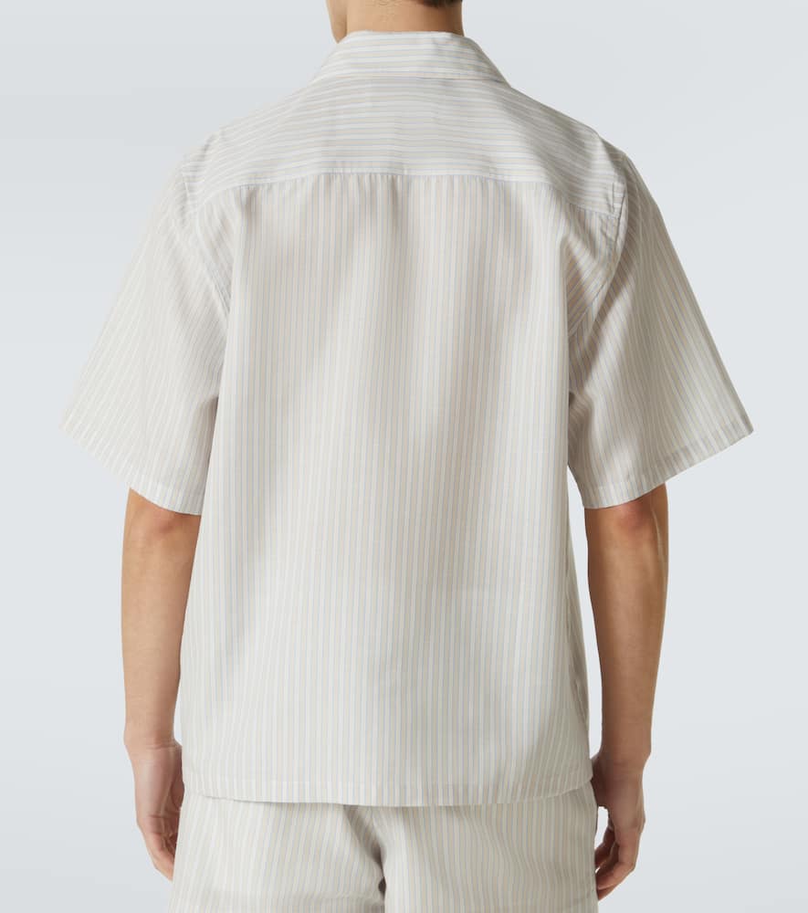 Striped bowling shirt