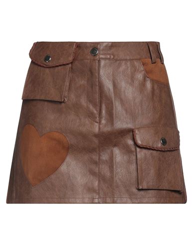 Woman Mini skirt Brown