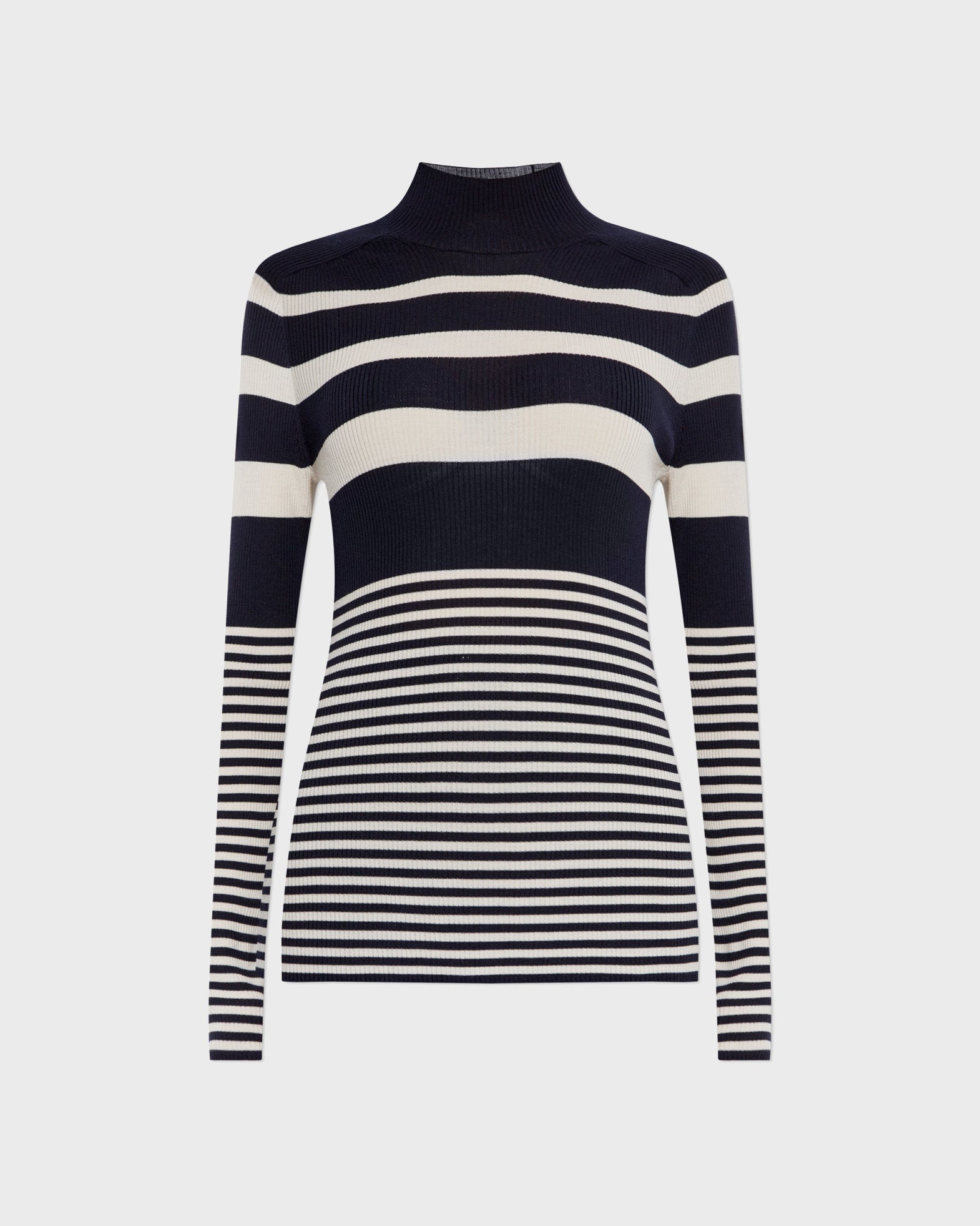 Moncler Sweater Turtleneck Wool Dark Blue