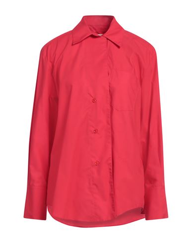 House Of Dagmar Woman Shirt Red Size 10 Organic cotton