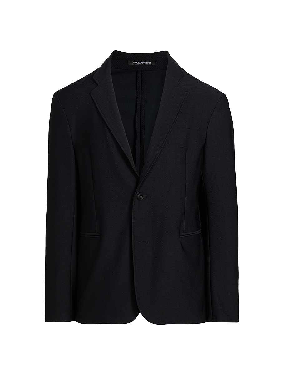Men's Unlined Rice Stitch Jacket - Dark Navy