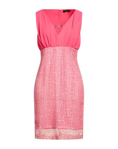 Woman Mini dress Fuchsia Size L Polyester