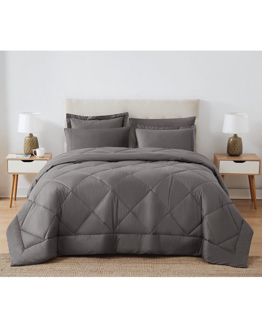 Cannon Solid Oversized Percale 3pc Comforter Set