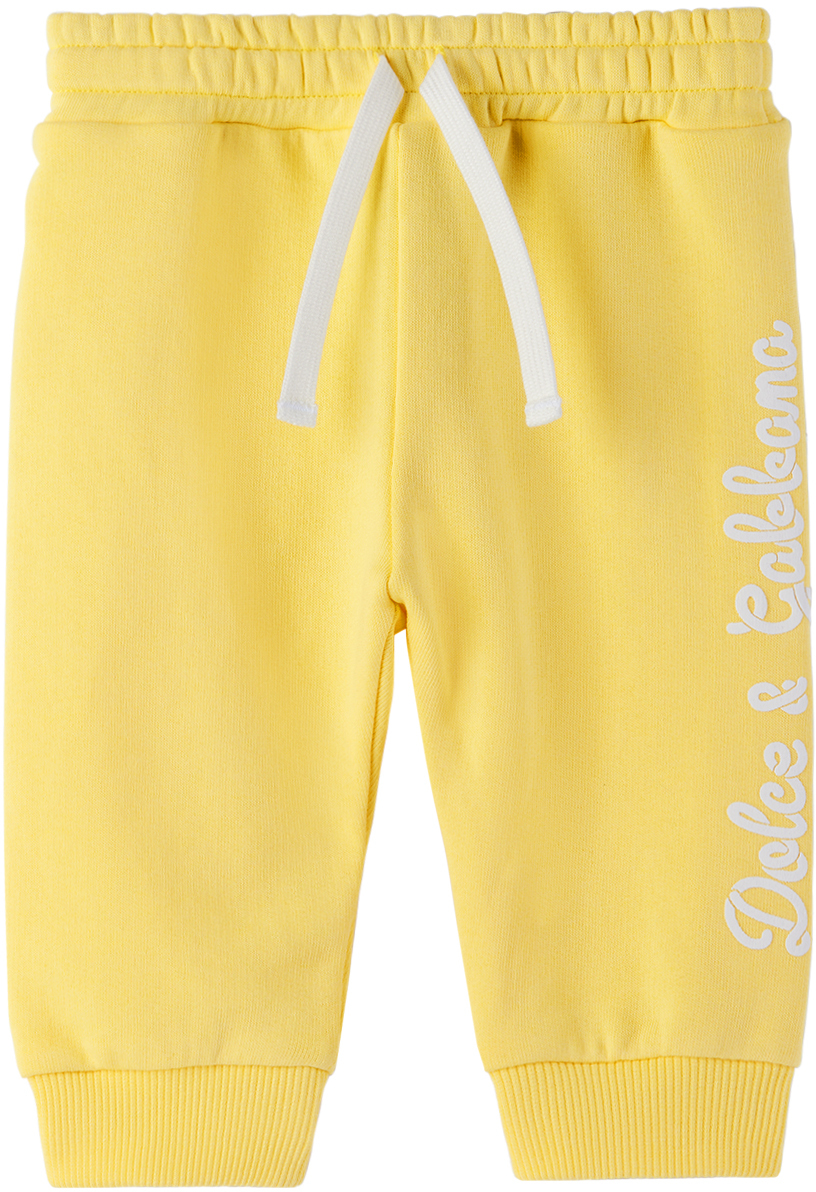 Dolce & Gabbana Baby Yellow Drawstring Sweatpants