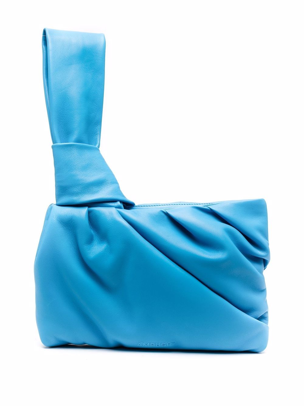Nejiri leather wrist clutch bag