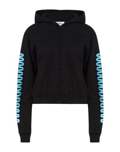Woman Sweatshirt Black Size L Cotton