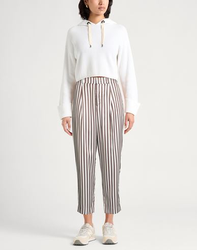 Woman Pants Chocolate brown Size 10 Lyocell