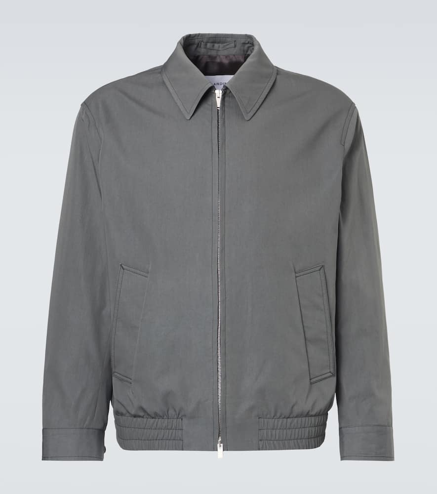 Cotton and silk blouson jacket