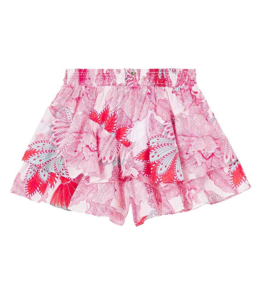 Thalia ruffled cotton shorts