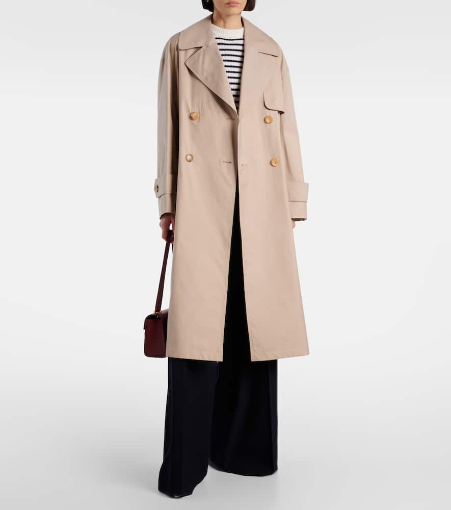 Mtrench cotton-blend twill trench coat