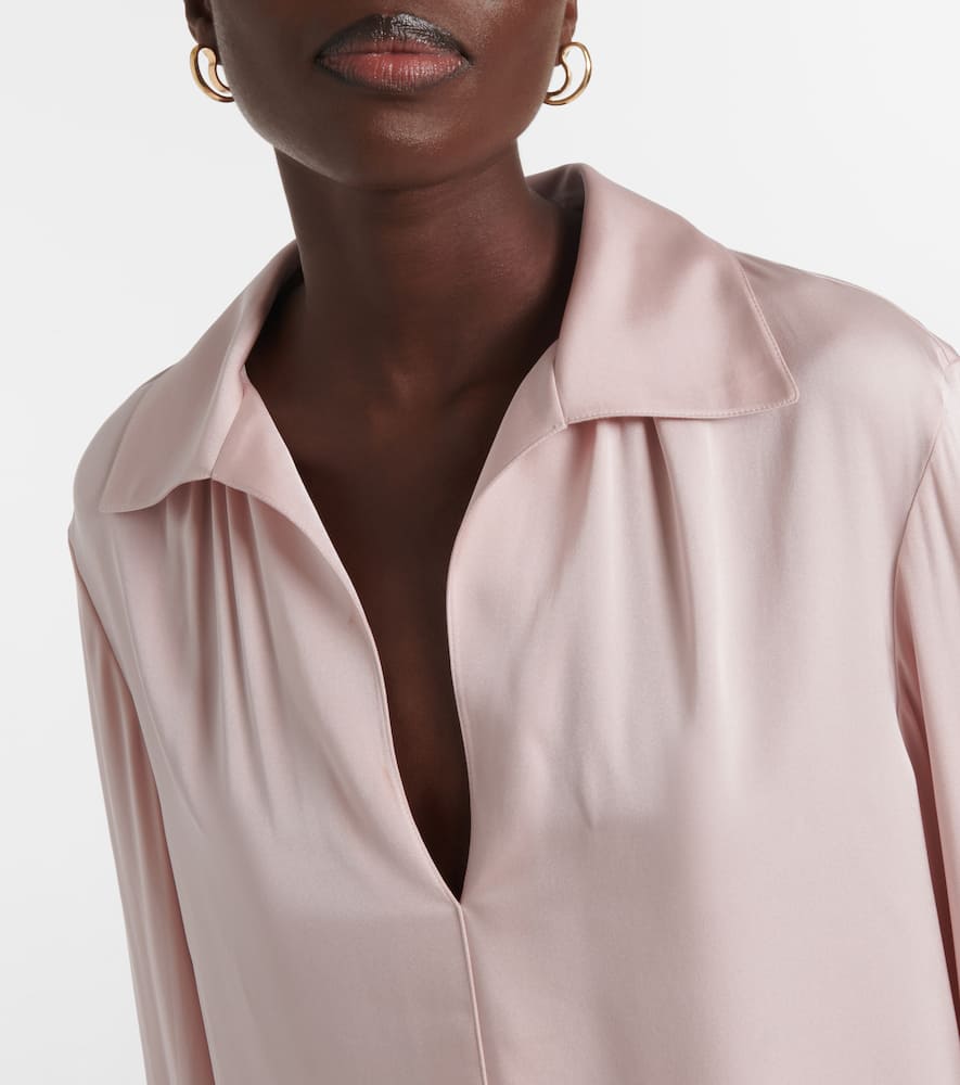 Silk-blend blouse