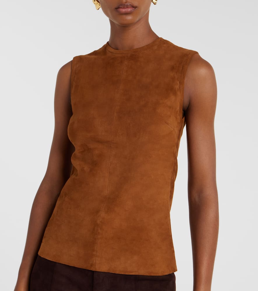 Miuccia suede top