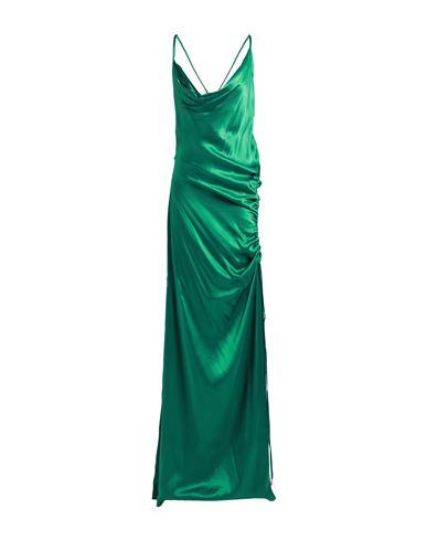 Woman Maxi dress Green Size 8 Viscose