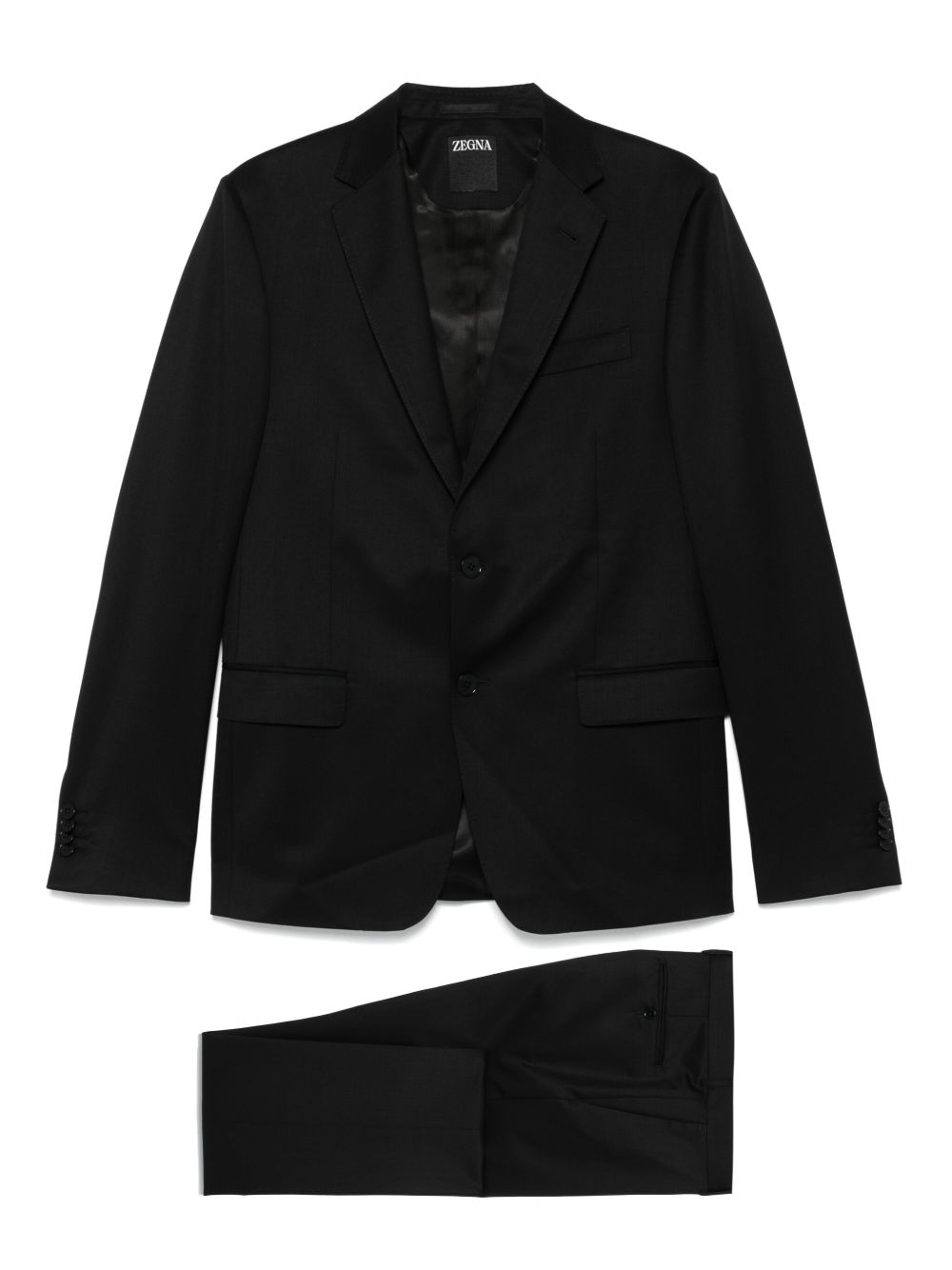 Zegna single-breasted suit - Black