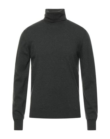 Alpha Studio Man Turtleneck Dark green Size 44 Geelong Wool