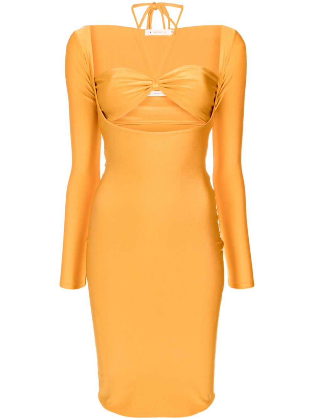 Marylin cut-out bodycon dress - Yellow