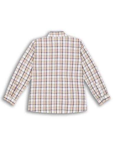 Kid Boy Shirt Beige Size 10 Cotton, Linen