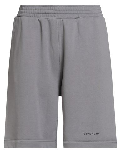 Man Shorts & Bermuda Shorts Grey Size XL Cotton