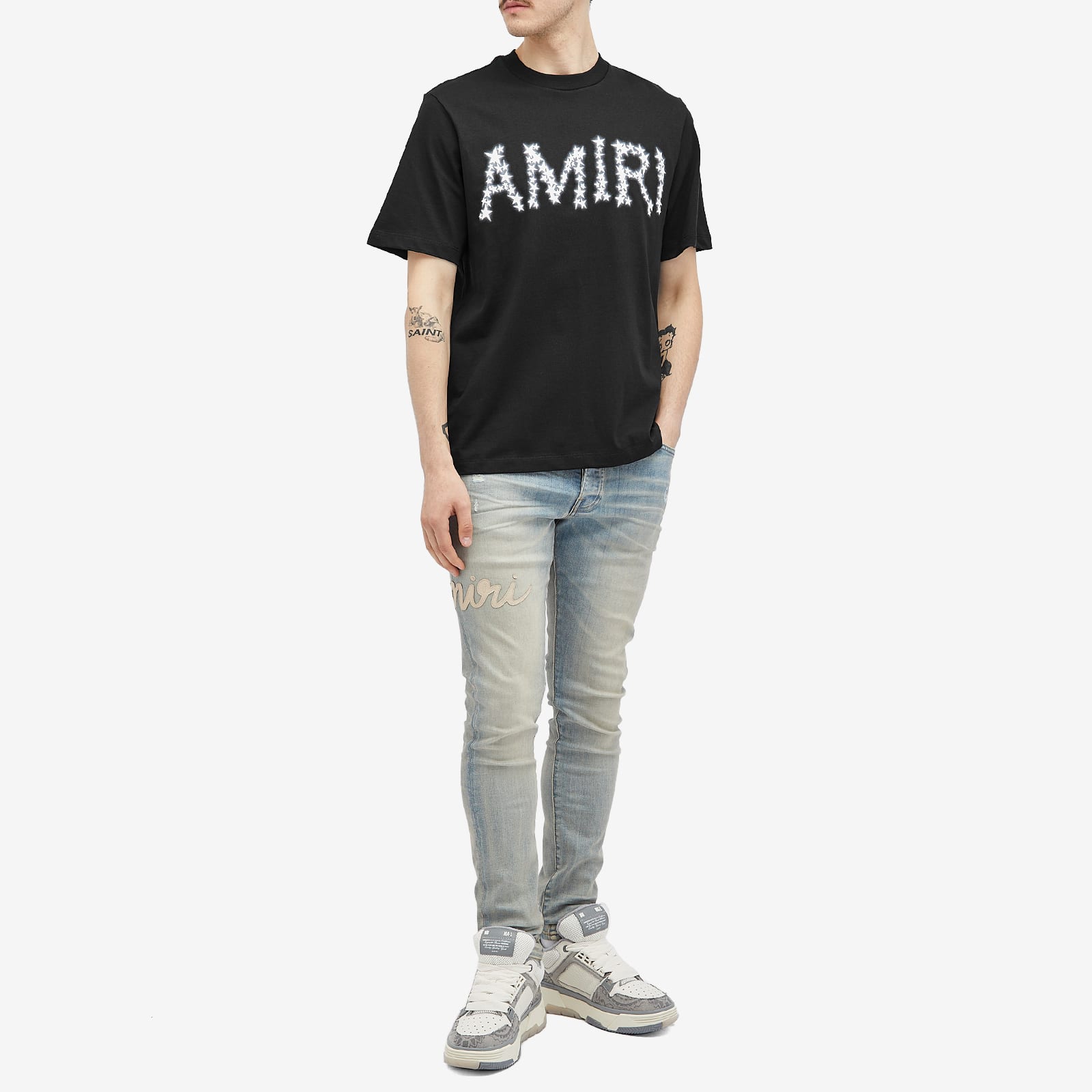 Men's Stars Logo T-Shirt in Black