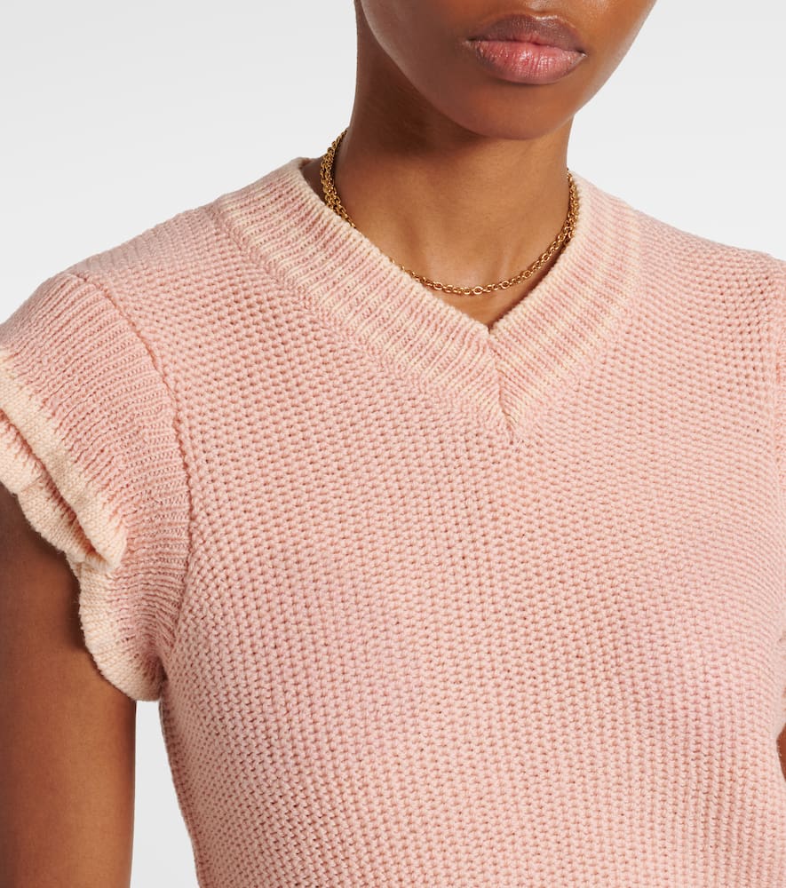 Chloé Ruffled wool top