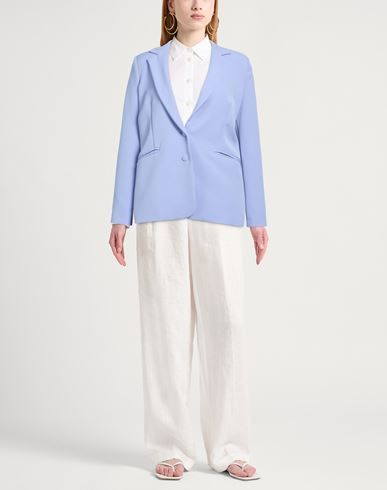 Woman Blazer Light blue Size 6 Polyester, Elastane
