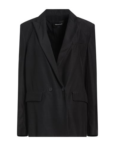 Woman Blazer Black Size 4 Virgin Wool, Silk