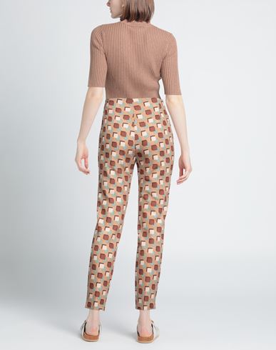 Malìparmi Woman Pants Camel Size 8 Polyester, Elastane