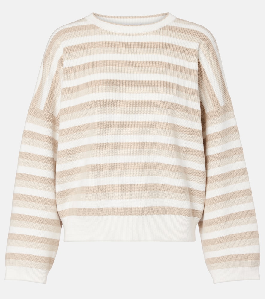Striped cotton sweater